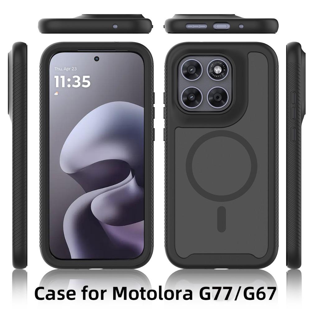 G87 G77 G67 G17 G06 G56 G86 Power 5G Ładowanie Bezprzewodowe Magnetyczne Tylna Klapka do Motorola Moto G86 Power G15 G35 G55 G 77 Zderzak Capa