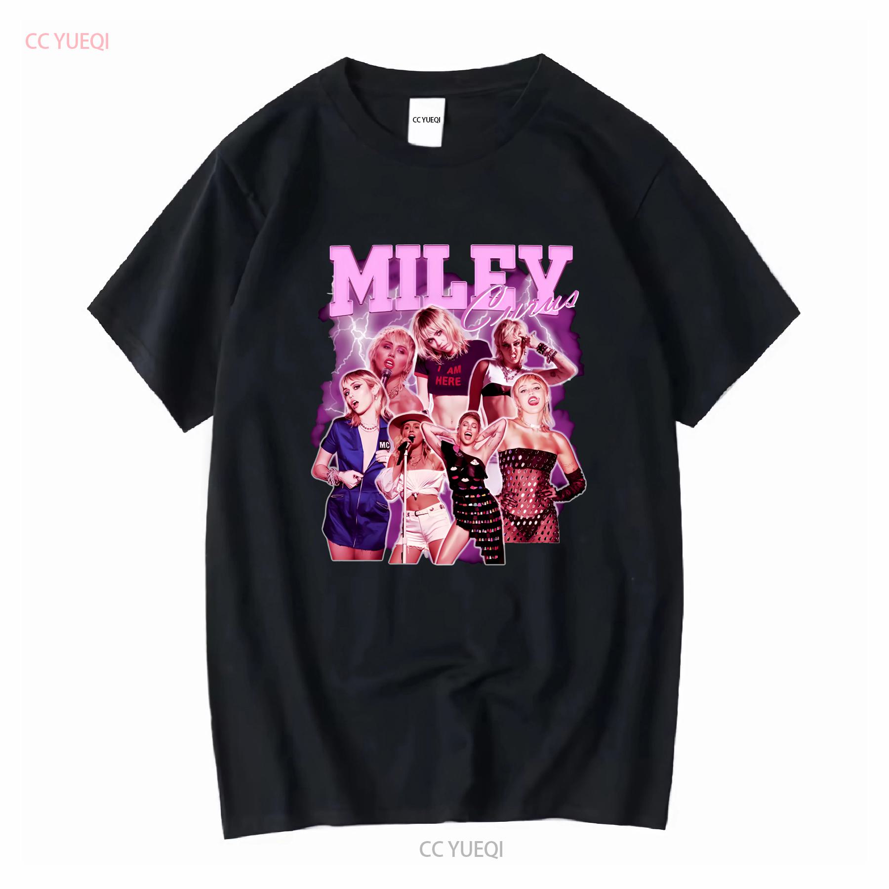 

Miley Cyrus T Shirt Homage Vintage Singer S to 5XL IN075 vintage Washed Casual graphic Slightly streetwear Versatile 4XL
