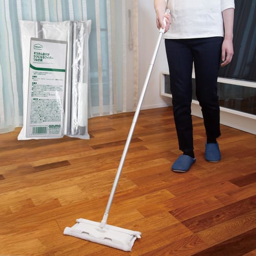 Azuma TK Wiper Connecting Handle for Easier Mopping, Floor Wiper, Floor Wiper, Easy Mopping, No Bend-Over, Securely Fixed, Wiper, Cloth, Mop, Wet Mopp