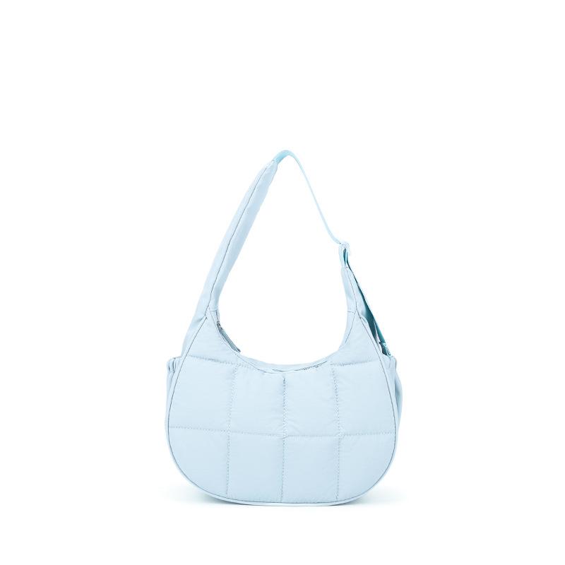 Nylon zipper women's shoulder hand-held underarm bag, high-end sense work commuter versatile bag