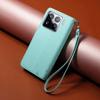 For Xiaomi 15 Pro Case RFID Blocking Imprint Dog Pattern PU Leather Phone Cover with Wrist Strap