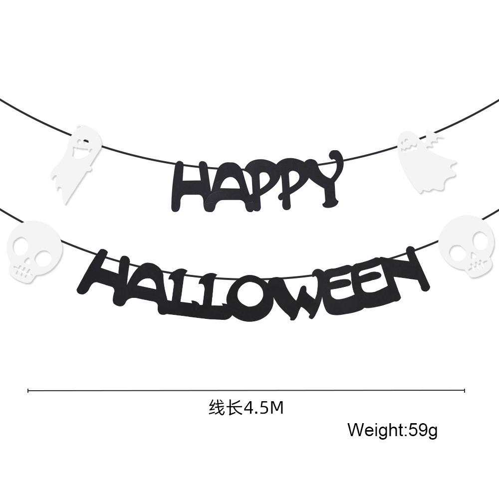 Decorative Fabric Nonwoven Halloween Hanging Banners For Spooky Celebration Setup