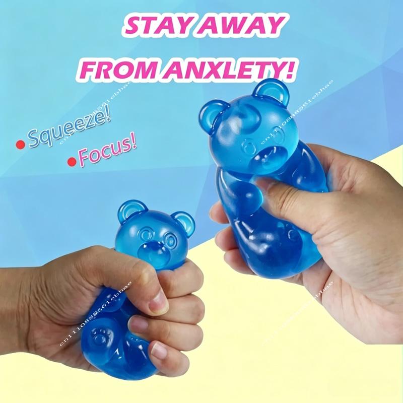 Needoh 12cm Big Bear Maltose Pinch Stress Relief Ball Stress Relief Toy Pinch Music Stress Relief Tool Slow Rebound