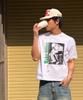 AMOU Trouble Half T-Shirts White