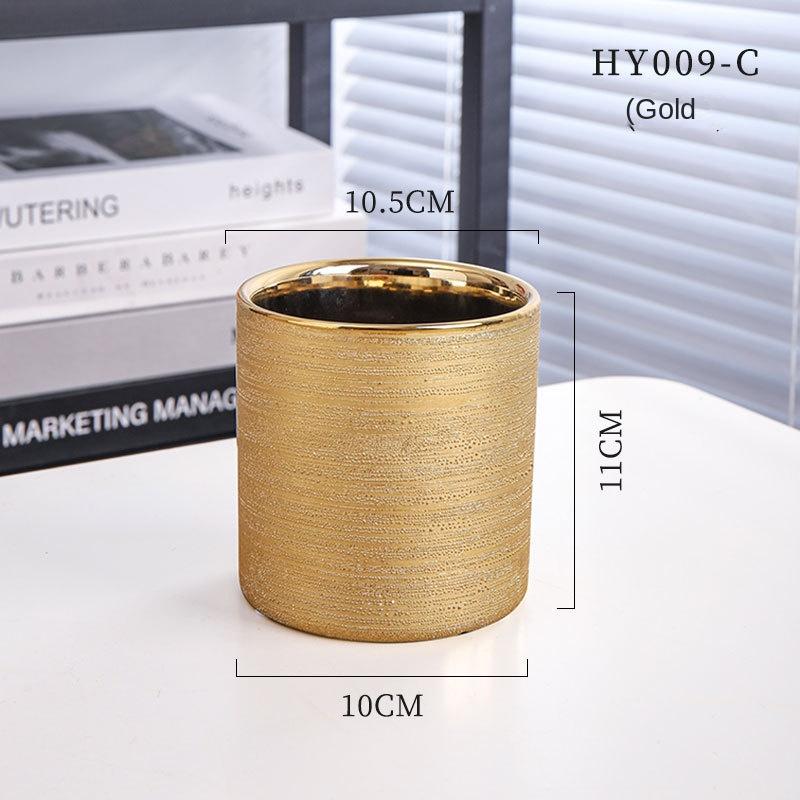 INS Severský Jednoduchý Rovný Kulatý Sukulentní Keramický Malý Květináč Domácí Stolní Řemeslné Ozdoby Velkoobchodní Množství