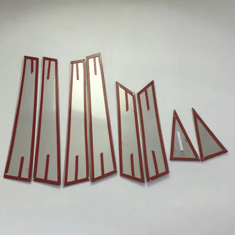 Body Stainless Steel For Nissan Altima Teana 2013 2014 2015 2016 2017 2018 Glass Window Garnish Pillar Middle Column Trim 8PCs