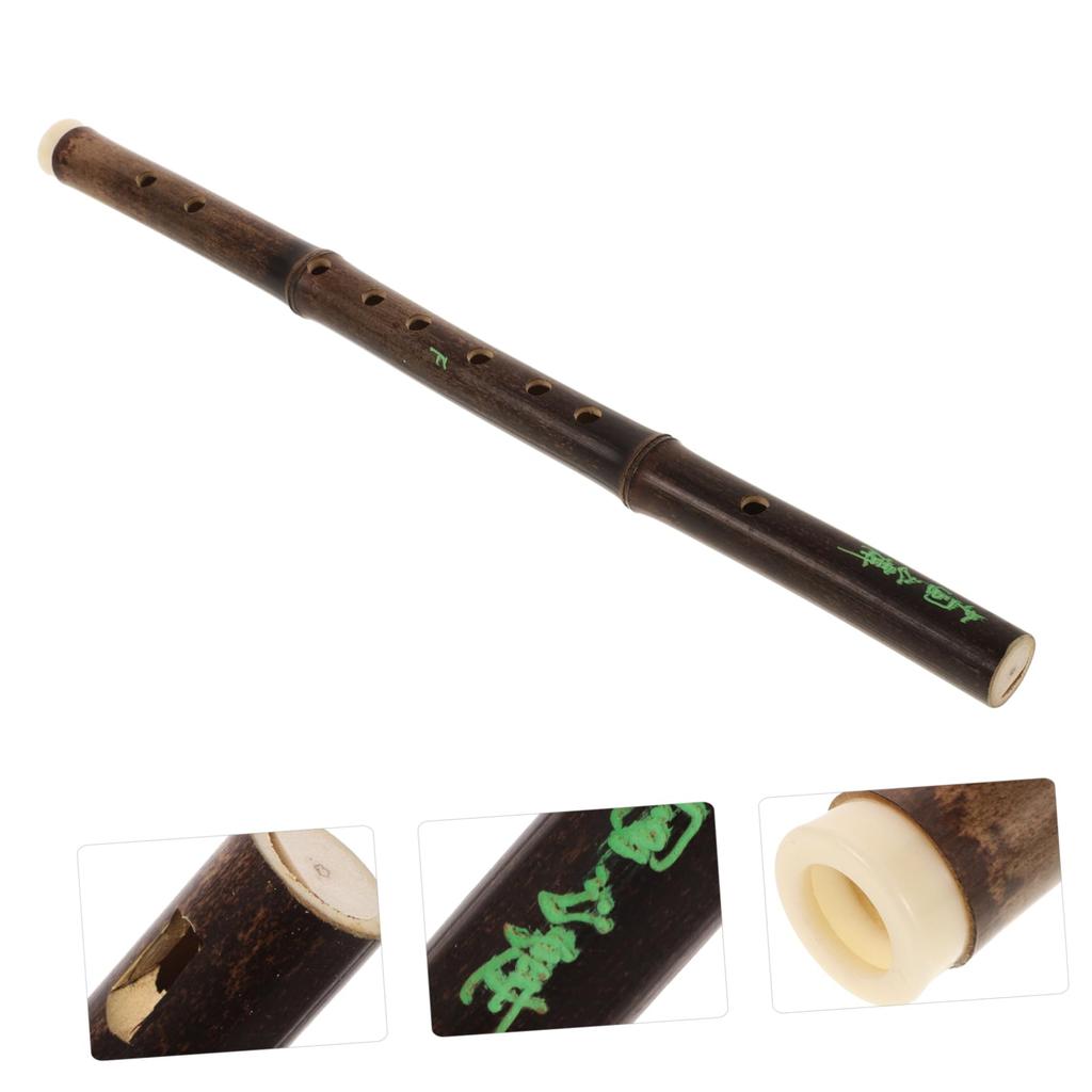 Ibasenice Bamboo Purple Bamboo Vertical for Traditional Chinese Compact Clear Perfect for Practice 6-Hole Flute, Flute, Beginners, Instrument, Size,