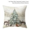 Santa Claus Christmas Tree Snow Scene Snowman Animal Deer Rabbit Bird Fox Sofa Seat Bedroom Car Office Decoration Pillowcase