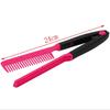 1 Piece V-shaped Straightener Hairdressing Straightening Brush Salon V Comb Straightener Styling Hair Folding Hair Styling Tool