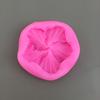 1pc Silicone Hibiscus Flower Mold Decoration Liquid Casting Plaster Craft - 5 Petal Round Flower Silicone Molds for DIY Crafting