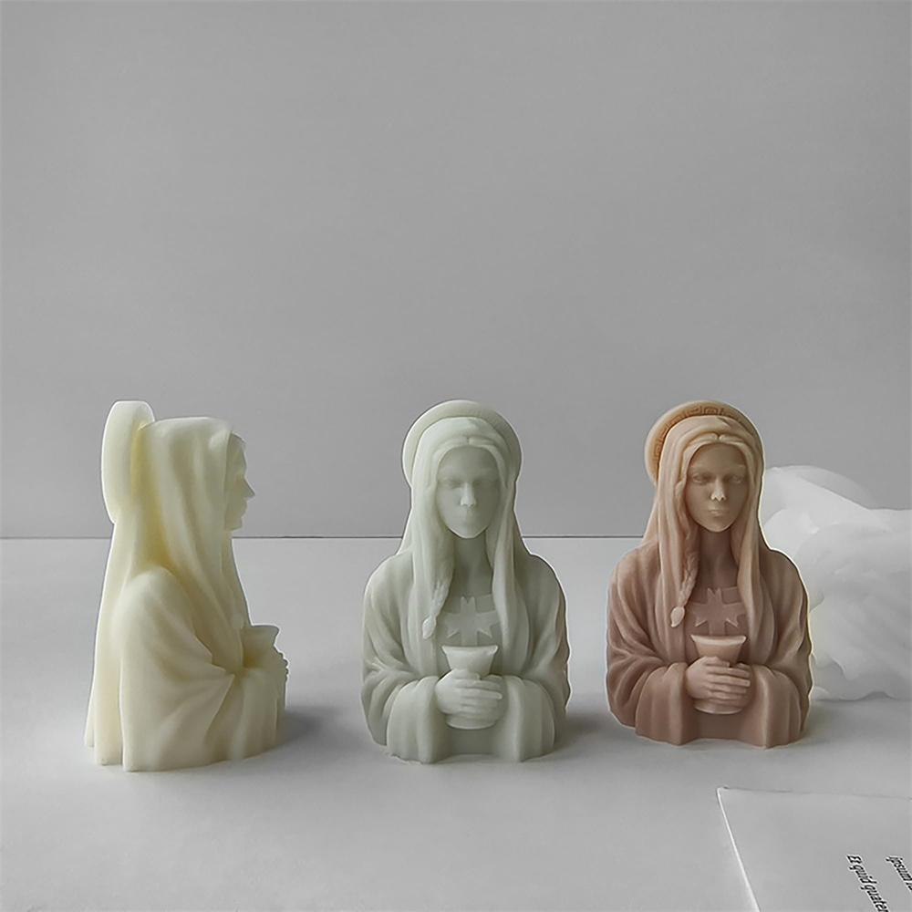 Plaster Mold Non-Stick Goddess Statue Silicone Mold Reusable Epoxy Resin Mold For Art Lovers Interior Decoration Craft