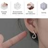 1 Pair Geometric Huggie Hoop Earrings for Women, Casual Simple Earrings, Lightweight Minimalist Jewelry for Party Daily Wear