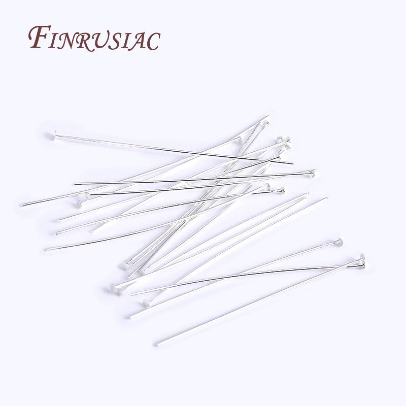 Handmade DIY Jewelry Supplies 50 Pcs/lot Flat Head Pins,18K Gold Plated Flat Head Pins,Silver Plated Findings