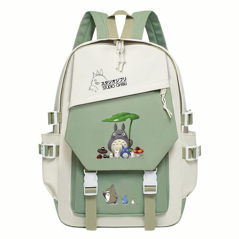 Totoro Dorado cute cartoon peripheral children's school bag spine care primary and secondary school backpack