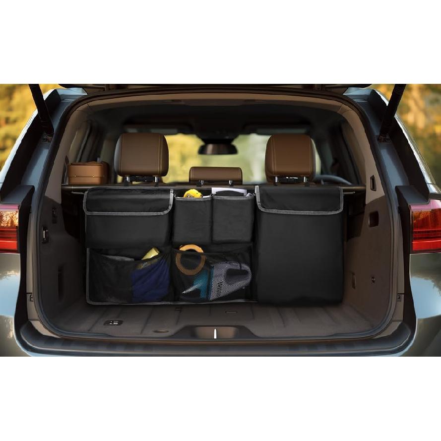 XHRING Car Trunk Organizer Storage Backseat Hanging Organizer Bag For Ford Bronco/Bronco Sport Escape Explorer Edge Expedition Ecosport 2/4 Door