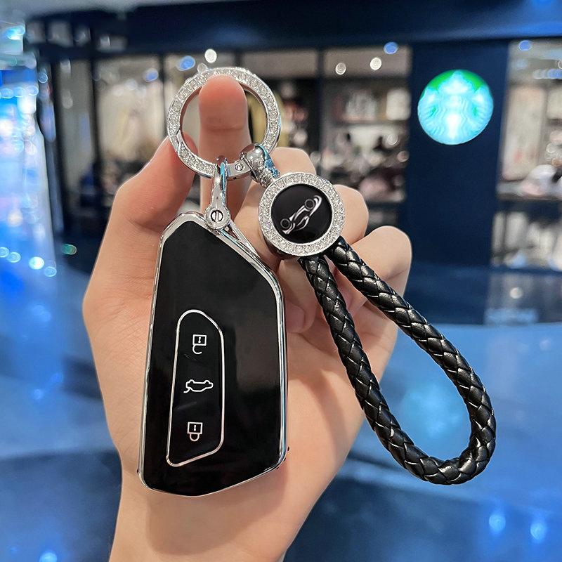 Tpu Car Key Case Cover For Vw Volkswagen Golf 8 Mk8 Id.3 Id.4 Cupra Skoda Octavia A8 Seat Leon Mk4 Formentor Tarraco