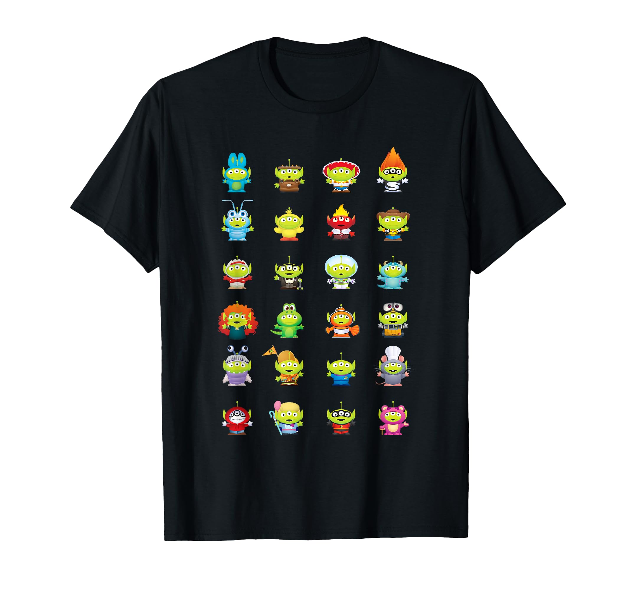 

Pixar Toy Story Alien Turns Into Pixar Characters T-Shirt