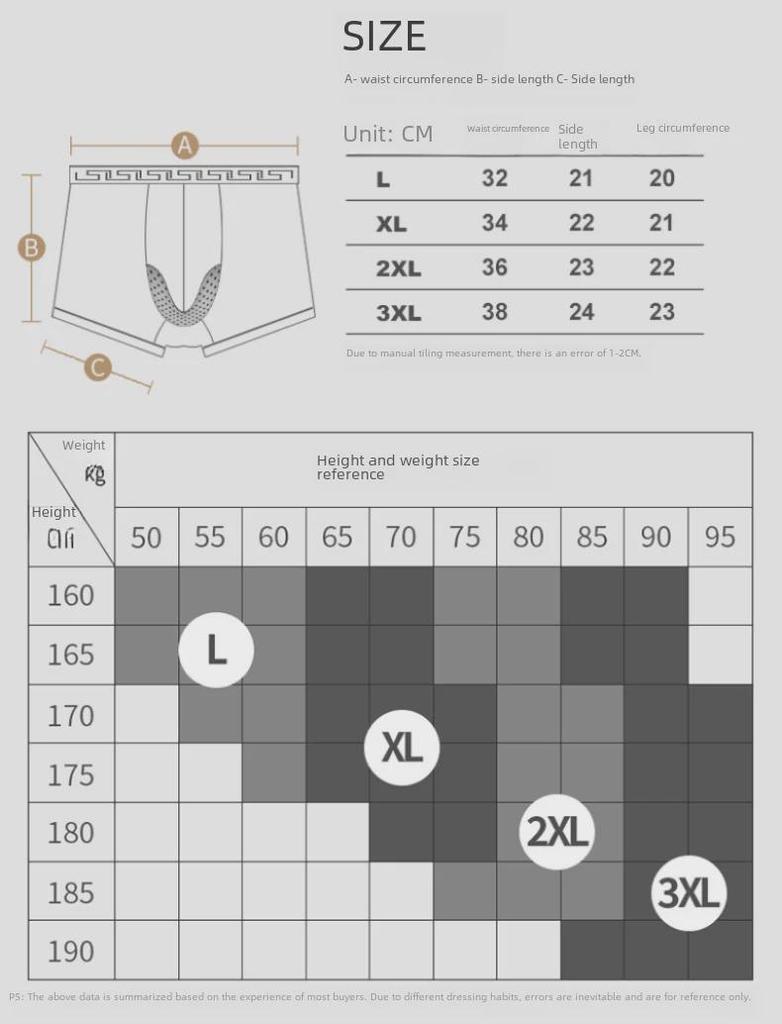 Men's Elephant Underwear, Ice Silk Breathable Mesh U-Convex Large Size Boxer Briefs