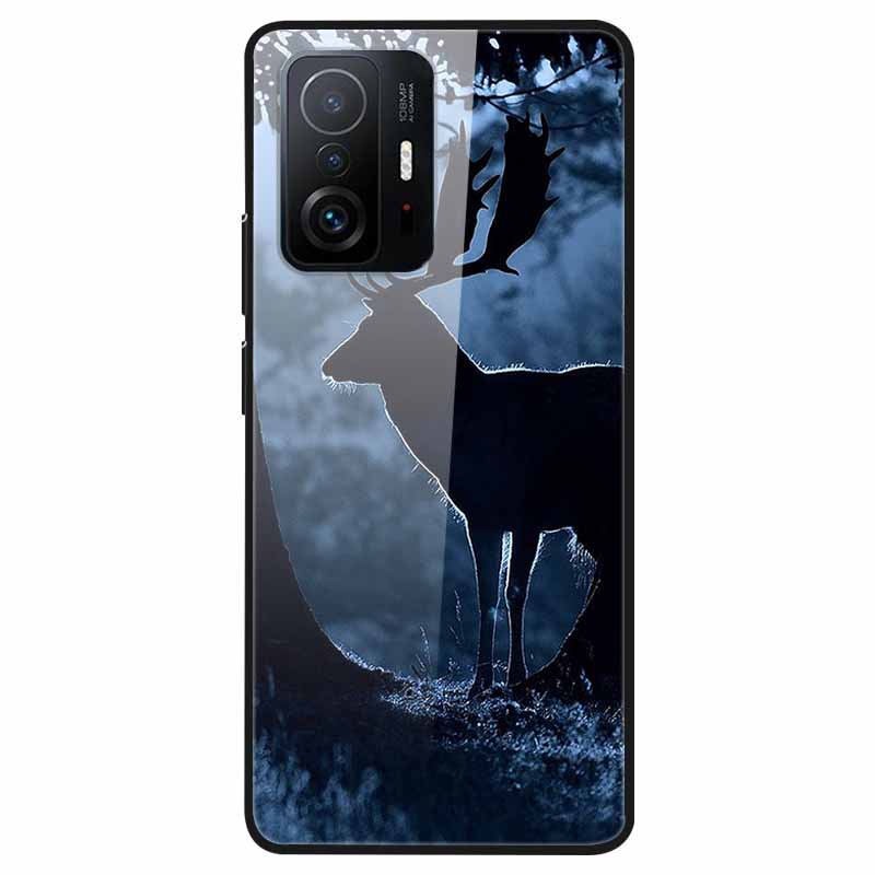 For Xiaomi 11T Tempered Glass Case Soft Bumper Hard Funda For Xiaomi mi 11T Pro Phone Case 11 T 11T Pro 11TPro Back Cover Shells