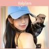 Soft Womens Top Summer Thin Breathable Baseball Cap Korean Version Showing Face Small Blue Baseball Cap Solid Color Versatile Sun Protection Cap