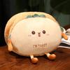 New  Kawaii Toast Bread Food Plush Toys Winter Handwarmer Stuffed Food Pillow Sofa Chair Cushion For Kids Xmas Birthday Gift