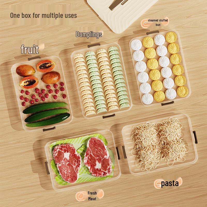 Multifunctional Portable Dumpling Storage Box 3-Tier