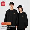 MINISO Men's American Retro Fleece Lined Pullover Sweatshirt