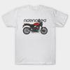 T-shirt Homme Impression Noire Ride Naked Rs Rouge Impression Papier de Transfert Sans Découpe T-shirt en Coton - T-shirt Graphique d'Été en Coton pour Homme