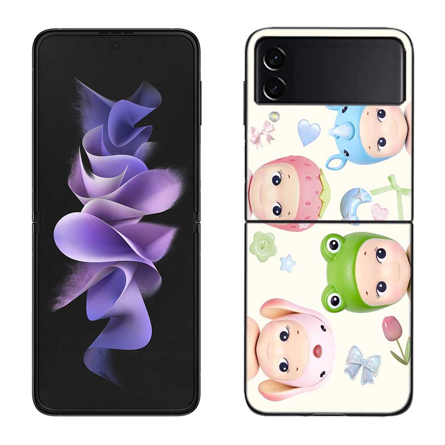 

Angles Fruits S-Sonnies Phone Case For Samsung Z Flip 7 6 5G Galaxy Z Flip 5 4 3 Black Hard Cell Cover Luxury PC Shell Coque Samsung Z Flip 4 5G