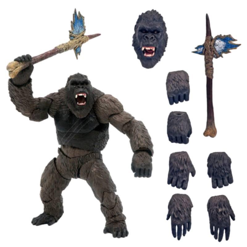 Godzilla Vs. King Kong Toy Action Figure Model 14cm/5.51in Size Black Color