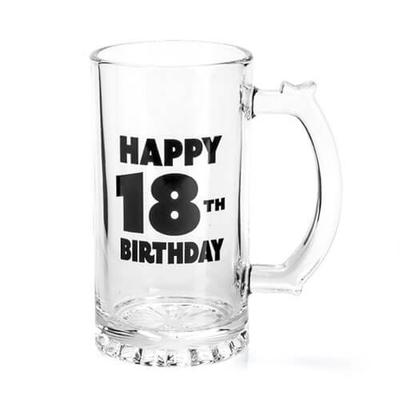 Happy Birthday Beer Stein (18th)