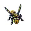 Cyberpunk Bee 3d Printed Ring Crafted From Smooth 8.5 Cm 1 Pc