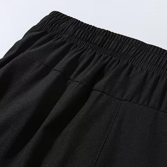 Pánské letní šortky Elastický pas Nastavitelná stahovací šňůrka Sportovní šortky s kapsami Jednobarevné Široké nohavice