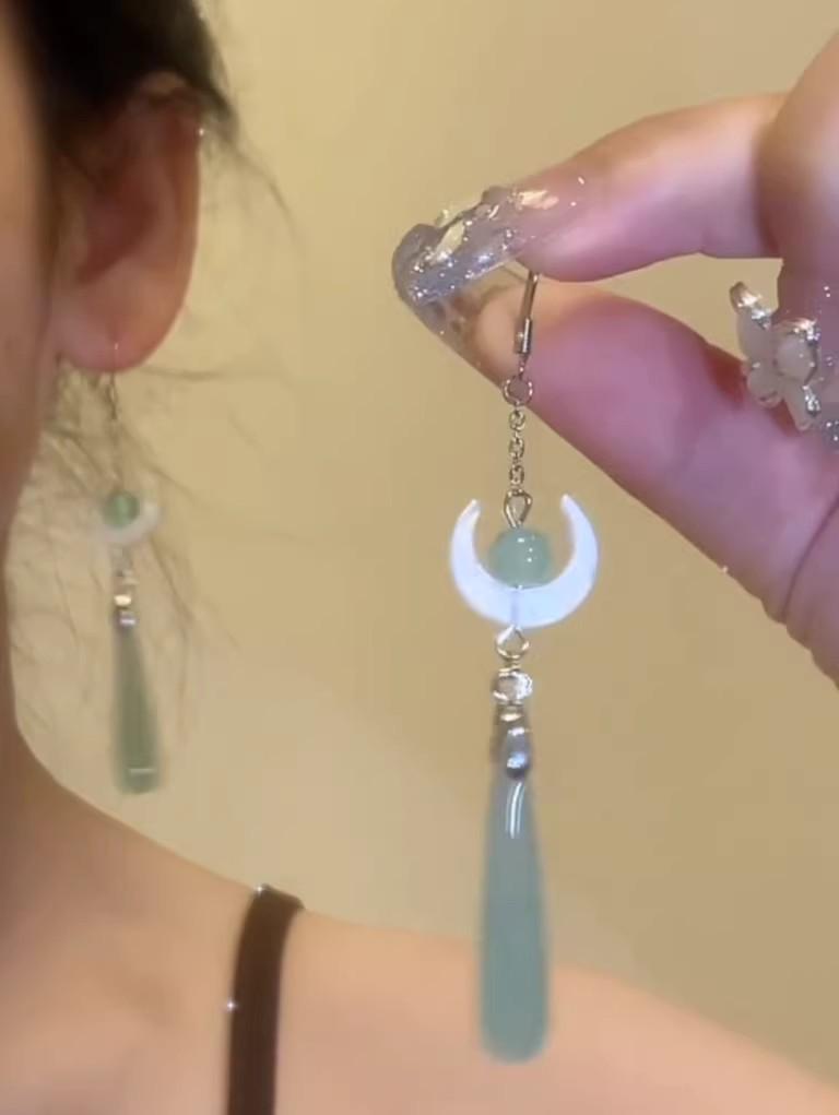 Super Glitzernde Zirkon Quastenohrringe - Vintage Koreanischer Influencer Stil 2025 Trend