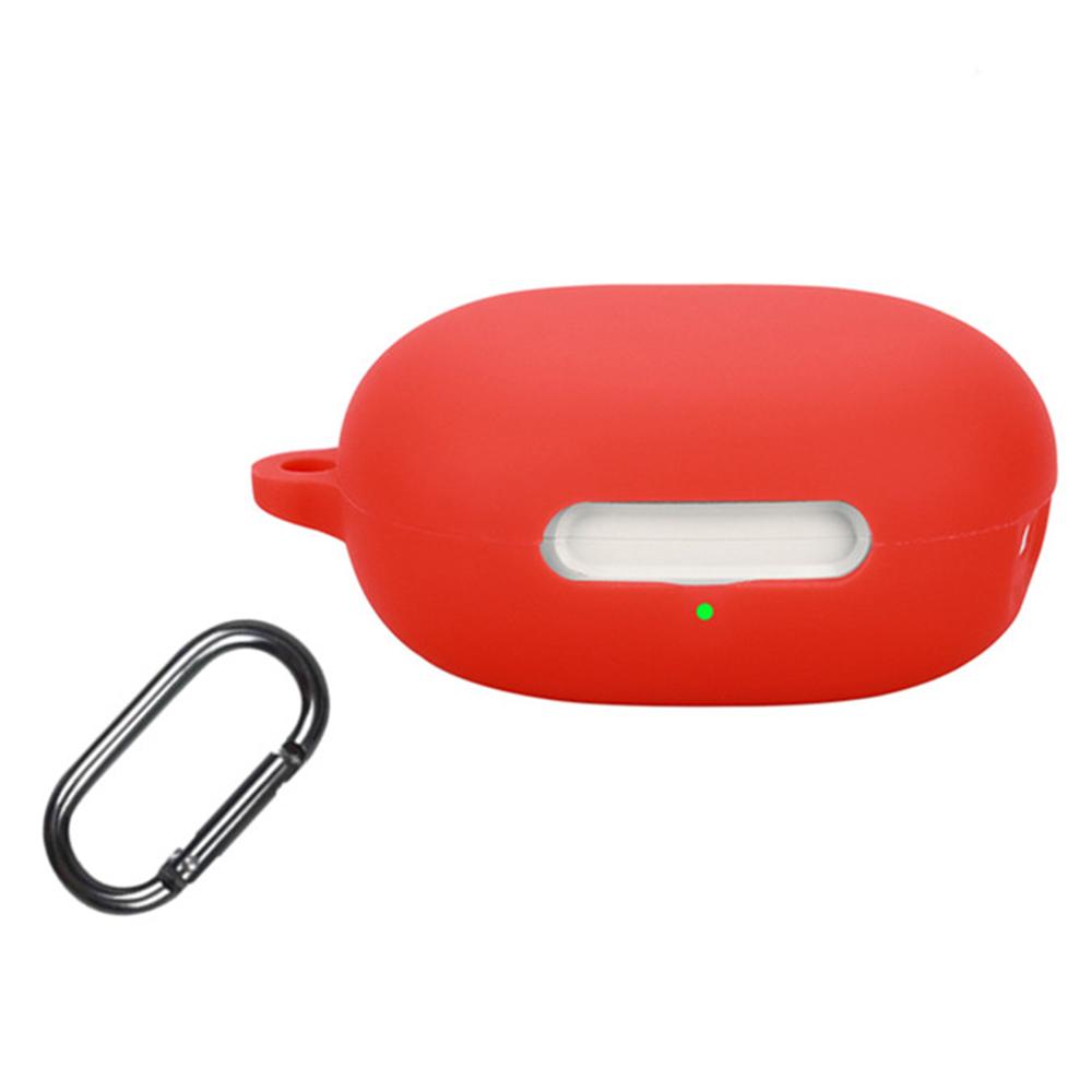 

For QCY AilyBuds E10 Silicone Case Wireless Earphones Protective Cover with Anti-Lost Buckle E