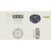 4pcs/set Reverse Gear for SONY TC-WR565 TC-we605s WR535 WR520 CD Cassette Deck