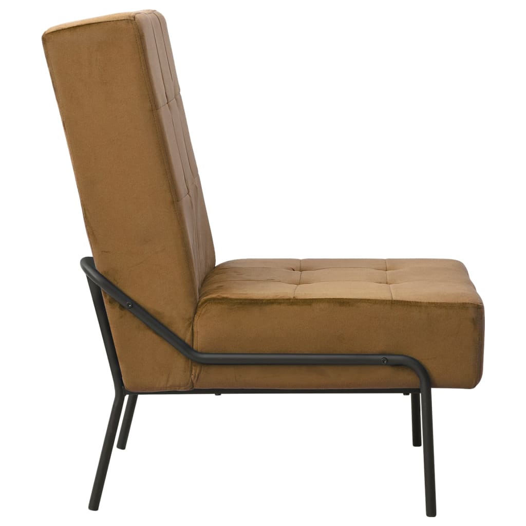 Relax Chair 65 x 79 x 87 cm Brown Velvet