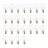 G40 Light Bulbs Replacement G40 Tungsten Bulb Lamp 7W 220-240V Clr Globe Bulb E12 Base Light Bulbs for Indoor Outdoor Patio Decor Home Wedding Party D