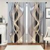 High-definition artistic line printed curtains, suitable for home decoration in bedrooms and living rooms
