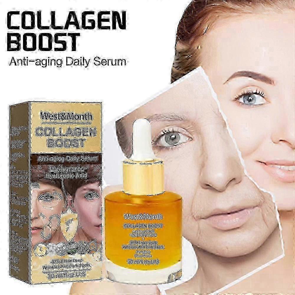 2 Stück Kollagen Anti-Falten Serum, Feuchtigkeitsspendend, Fleckenaufhellend, Hautbarriere-Reparierend, Neu eingetroffen