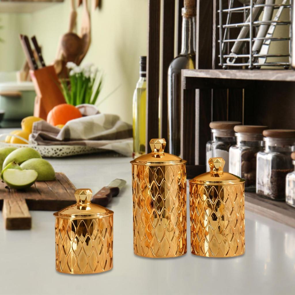 Set of Storage Containers with Lids, Kitchen Containers, , Airtight, for Gifts, Pantry, Office