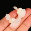 2 páry D22Mm/26Mm CW/CCW elektrické nylonové vrtule pro kutily bílé dvoulisté vrtule pro RC lodě modely 2mm hřídel