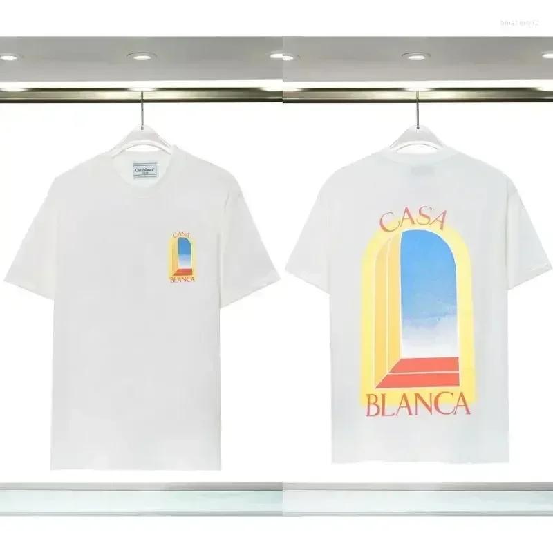 Luxury Brand T-Shirt Morocco Wonderland Print Cotton Tee Summer O Neck WoShort Sleeve Top Casual Y2k Streetwear