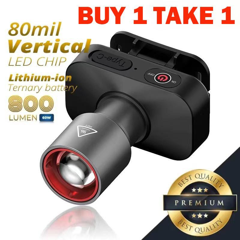 High-Brightness Zoom Long-Range Flashlight Cob Flash Lock Design Usb Charging Camping Flashlight Outdoor Camping Adventure