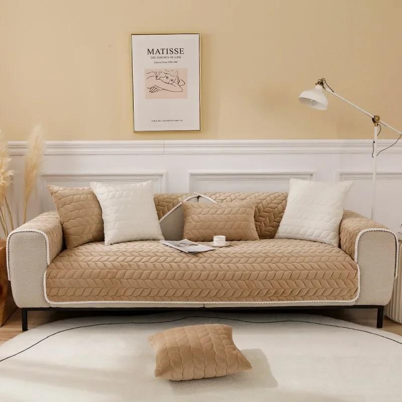 

Nordic Ins Подушка для дивана Минималистичная подушка для сиденья Осень и зима Плюшевое винтажное полотенце для дивана 70x70cm