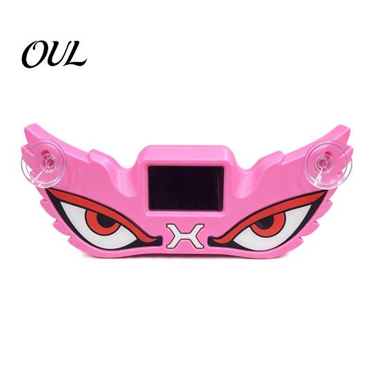 Suction Cup Mount Car Light Demon Eye Window with Cup, Solar Rechargeable Devil Warning Lamp, LED Windshield Lamp for Auto, SUVs, Trucks USB