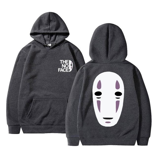Anime Spirited Away No Face Man Grafická Mikina Unisex 90. léta Manga Harajuku Mikina Unisex Dámská Móda Ležérní Nadměrná mikina