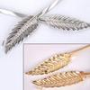 Women's Leaf Design Vintage Style Belt Elastic Clasp Metal Waist Femme Waistband