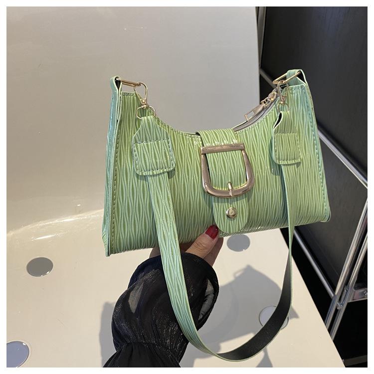 

Женская сумка Маленькая квадратная сумка Дизайнерская сумка через плечо Сумка через подмышку Большая вместимость Женская сумка Tide зелёный