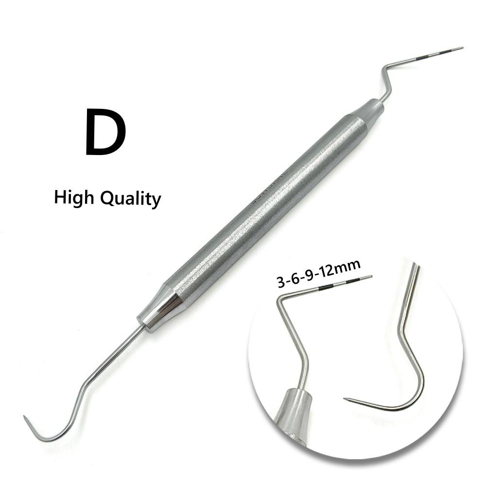Hollow Handle High Quality Dental Explorer Instrument Tool Dental Periodontal Probe with Scaler Dentist Endodontic Tool Stainless Steel